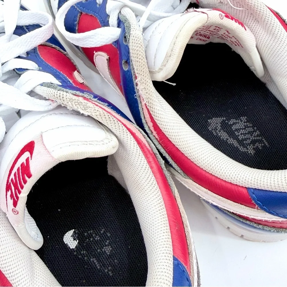 NIKE DUNK LOW BY YOU Team USA Olympic Red White Blue Sneakers